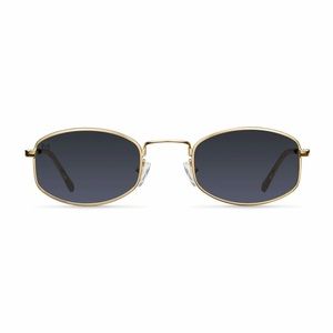 Meller Suku 1990s Rectangular Gold Frame Sunglasses